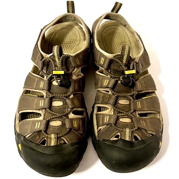 KEEN Men’s Newport H2 Brown and Yellow Sandals Size 11 - Picture 14 of 15